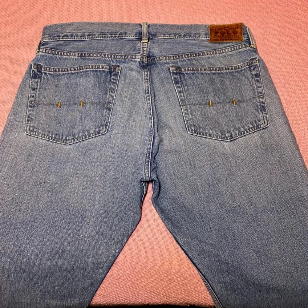 Polo Ralph Lauren 867 Classic Fit Jeans Mens 36x32 Light Wash Vintage‎ Y2K Denim